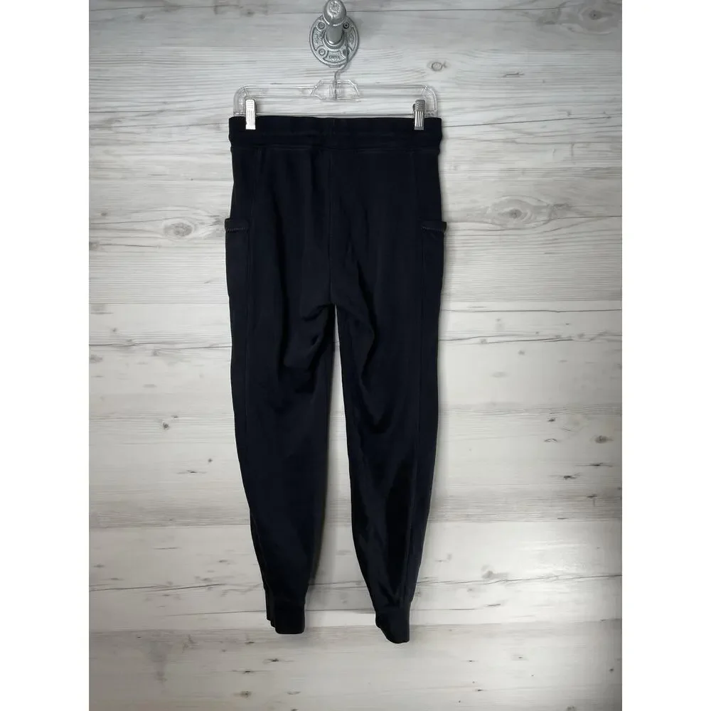 Champion Pants Mens Small Black Joggers Pocket‎ Logo Tapered Sweatpants Athletic